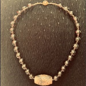 Handcrafted jade necklace
